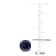 2 CT TGW Created Blue Sapphire Stud Earrings in Sterling Silver