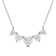 2 1/2 CT DEW Created Moissanite Multi-Heart Necklace in Sterling Silver