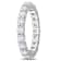 2 CT TGW Lab Grown Diamond Eternity Band in 14K White Gold - Size 6