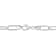 6MM Polished Paperclip Chain Necklace in Sterling Silver