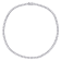 33 CT TGW Created White Sapphire Tennis Necklace in Sterling Silver