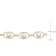 8-8.5 MM Freshwater Cultured Pearl and Cubic Zirconia Necklace 18K
Yellow Gold Over Sterling Silver