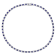33 CT TGW Created Blue and Created White Sapphire Tennis Necklace in
Sterling Silver