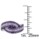 1 1/2 CT TGW Amethyst and Rose de France in Sterling Silver with Black Rhodium