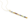 5 3/4 CT TGW Iolite Linear Pendant with Oval Link Chain in 10K Yellow Gold