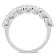 3 CT TW Lab-Grown Diamond Semi-Eternity Ring in 14K White Gold