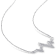 Diamond Heartbeat Necklace in Sterling Silver