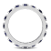 1 7/8 CT TGW Created Blue Sapphire Eternity Ring in Sterling Silver