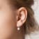 2 CT DEW Created Moissanite Heart Halo Leverback Earrings in Sterling Silver
