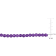 15 CT TGW Amethyst Beaded Necklace with Sterling Silver Clasp