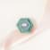 1-3/4 CT DEW Created Moissanite 3-Stone Engagement Ring in 10K White Gold