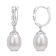 8-8.5MM Freshwater Cultured Pearl and Diamond Accent Infinity Drop Cuff
Earrings in Sterling Silver