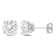 3 3/4 CT TGW Created Moissanite Stud Earrings in Sterling Silver