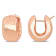 20.5mm Wide Polished Huggie Earrings in 14k  Gold