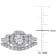 1/2 CT TW Diamond Halo Ring Set in Sterling Silver