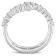 5/8 CT TGW Lab Grown Diamond Coil Ring in Platinum Plated Sterling Silver
