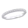 1/3 CT TW Lab-Grown Diamond Anniversary Ring in 14K White Gold