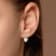 4 CT DEW Created Moissanite Heart Leverback Earrings in Sterling Silver