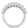2-3/4 CT DEW Created Moissanite Semi Eternity Ring in 10K White Gold