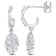 3/5 CT TW Diamond Dangling Earrings in 14K White Gold