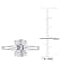 2 CT DEW Moissanite Solitaire Engagement Ring in 10K White Gold
