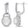 3 1/10 CT TGW Opal and White Topaz Hinged Hoop Charm Earrings in
Sterling Silver