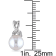 7.5-8MM Freshwater Cultured Pearl and Diamond Accent Twist Earrings in
10K White Gold