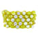 Shambhala Cuff Bracelet on Yellow Cotton Cord with Yellow Agate and
White Cubic Zirconia Beads