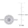1 3/8 CT TW Lab-Grown Diamond Double Halo Ring in 14K White Gold