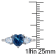 2 1/5 CT TGW London Blue and Sky Blue Topaz and Diamond Accent Ring in
Sterling Silver