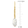 Freshwater Cultured Pearl Earrings with Curb Links Chain in Yellow
Plated Sterling Silver