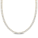 33 CT TGW Created White Sapphire Tennis Necklace in Yellow Plated
Sterling Silver