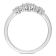 1/5 CT TW Diamond Floral Band in Sterling Silver
