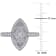 1/4 CT TW Diamond Vintage Marquise Shaped Halo Ring in Sterling Silver