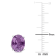5 CT TGW Oval Simulated Alexandrite Stud Earrings in Sterling Silver