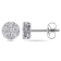 1/2 CT TW Diamond Stud Earrings in 10k White Gold