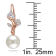 7.5-8MM Freshwater Cultured Pearl and 1/10 CT TW Diamond Leaf Earrings
in 10K Rose Gold