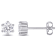 5/8 CT TGW Lab Grown Diamond Stud Earrings in 14K White Gold