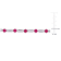 13 1/2 CT TGW Created Ruby and Created White Sapphire Tennis Bracelet in
Sterling Silver