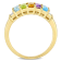 1 1/4 CTW Multi-Gemstone Ring in Yellow Plated Sterling Silver