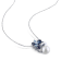 6-8.5MM Freshwater Cultured Pearl & Multi-gems Earrings and Pendant
with Chain in Sterling Silver