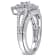 1/4 CT TW Diamond Vintage Ring Set Set in Sterling Silver
