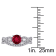 1 CT TGW Created Ruby and 1/6 CT TW Diamond Infinity Bridal Ring Set in
10K White Gold