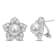 8.5-9MM Freshwater Cultured Pearl and Created White Sapphire Earrings in
Sterling Silver