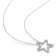 1/5 CT TDW Diamond Star Pendant with Chain in Sterling Silver