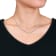 4 5/8 CT DEW Created Moissanite Semi-Tennis Necklace in Sterling Silver