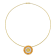 11.40 CTW Citrine, Madeira Citrine and Topaz Double Halo 18k Gold Plated
Silver Pendant w/Chain