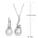 11-12MM Freshwater Cultured Pearl and 1/10 CT TW Diamond Earrings and
Pendant Set in Sterling Silver