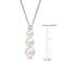 6-8.5MM Freshwater Cultured Pearl and 1/10 CT TGW Topaz Pendant with
Chain in Sterling Silver
