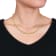 6MM Polished Paperclip Chain Necklace in Yellow Plated Sterling Silver